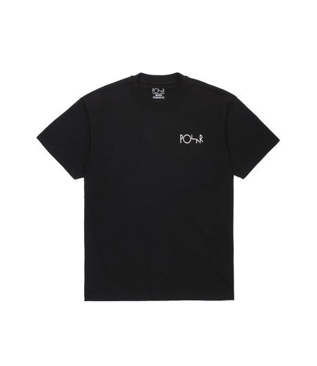 Polar Skate Co Stroke Logo Tee Black/White 