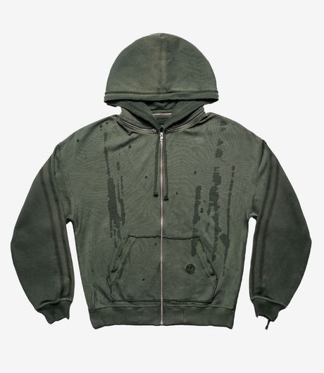 Racer Worldwide Faded Track Hoodie Green
