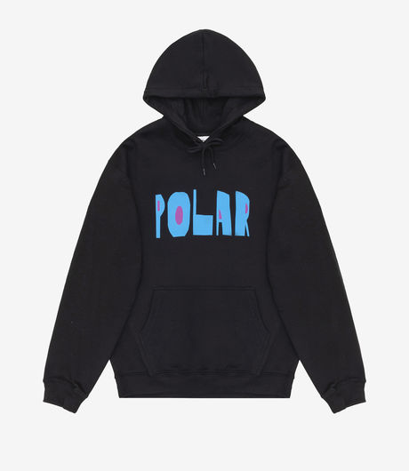 Polar Skate Co Cut Logo Hoodie Black