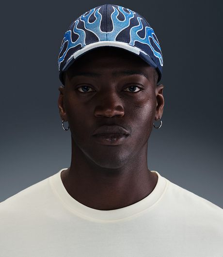 Nike Club Cap Structured OG Flame Cap Midnight Navy