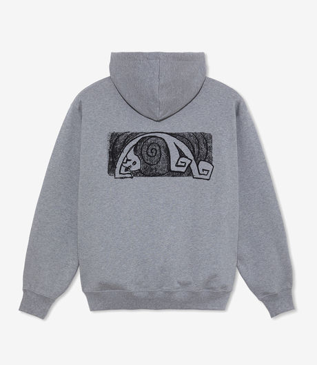 Polar Skate Co Dave Hoodie Yoga Trippin' Heather Grey