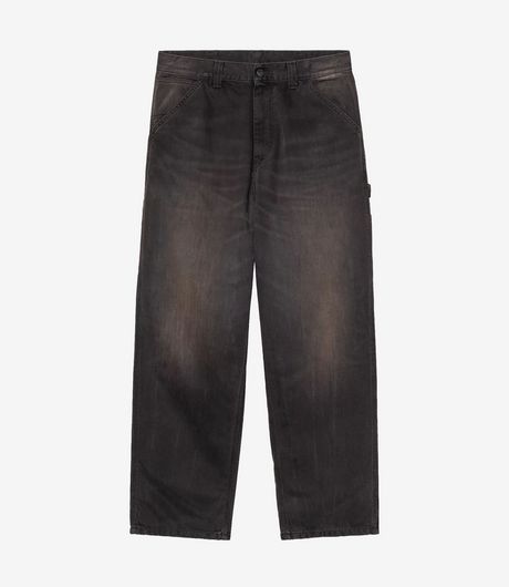 Carhartt WIP OG Single Knee Pant Camano Denim Black Tobacco Used Wash