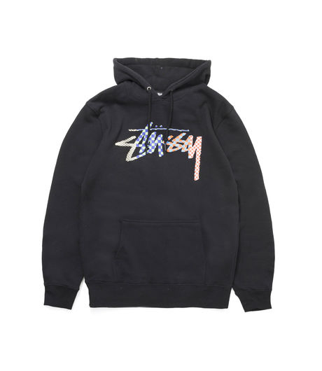 Stussy Checker Stock Hood Black