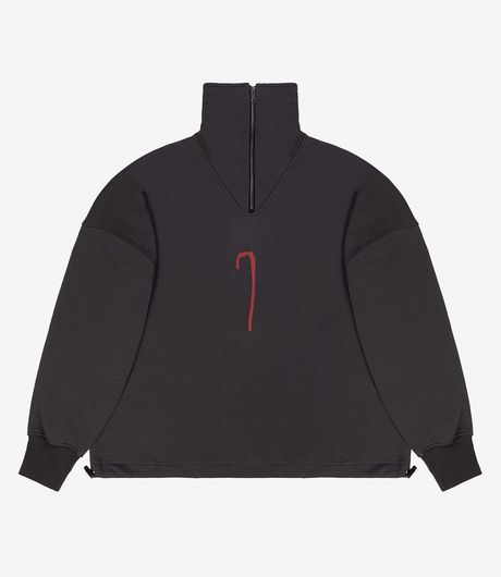 Pūga73 Isaac Quarter Zip Up Fume Grey