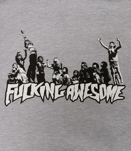 Fucking Awesome Hug The Earth Hoodie Heather Grey