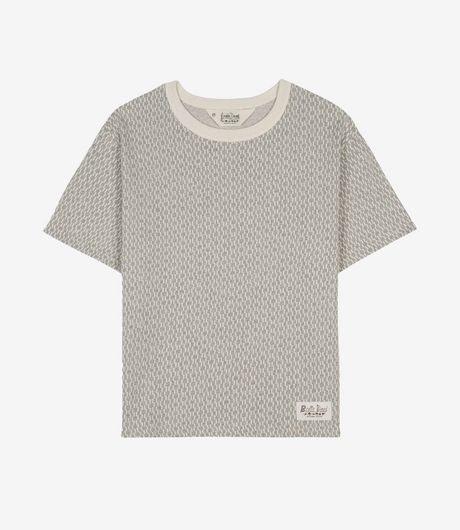 Brain Dead Jacquard Broken Stripe T-Shirt Grey 