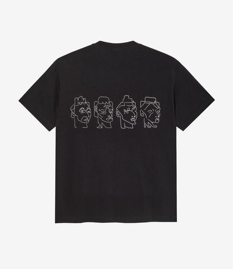 Polar Skate Co 8 Heads Contrast Tee Black/White