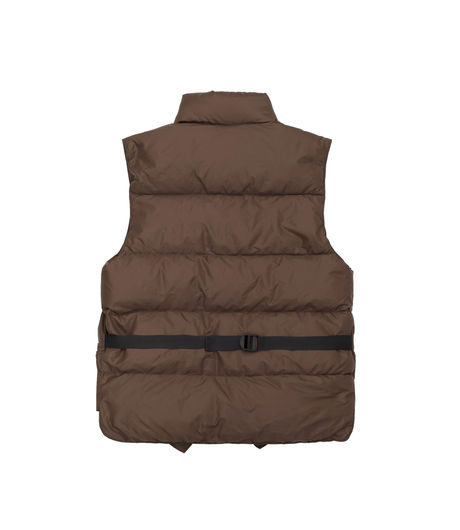 Très Bien Works Down Gilet Brown