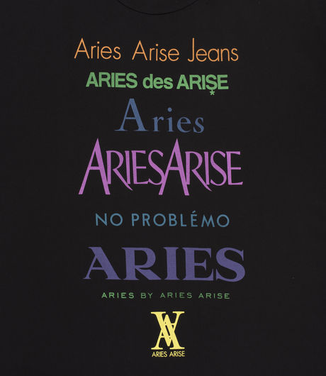 Aries Multicolour Perfume Tee Black