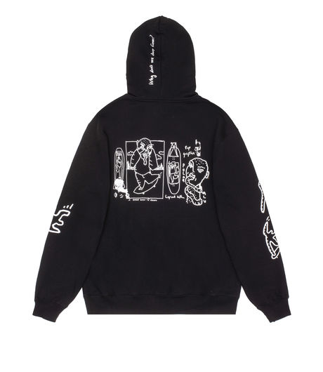 Polar Skate Co Notebook Hoodie Black