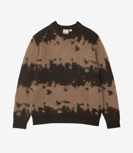 Gramicci Mohair Splatter Sweater Taupe Splatter