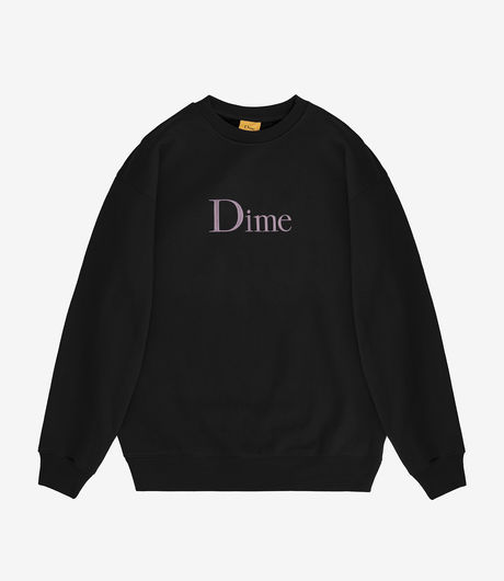 Dime Classic Logo Crewneck Black