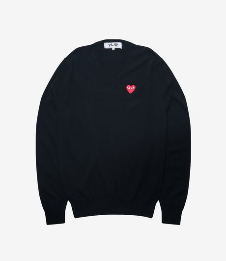 Comme des Garçons Play Heart Wool Knit Black/Red
