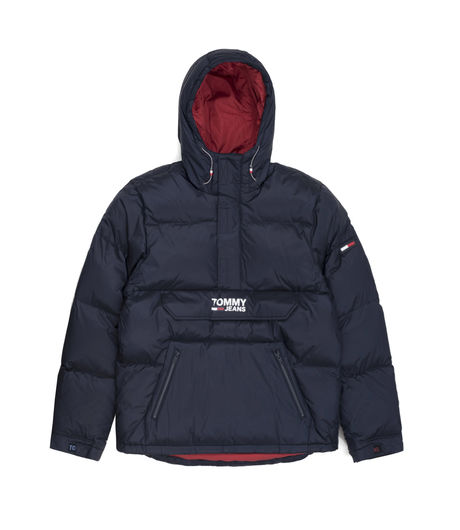 Tommy Jeans Padded Popover Anorak Black Iris
