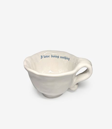 Incartato Ceramics Issues Cappuccino Cup I Love Doing Nothing White