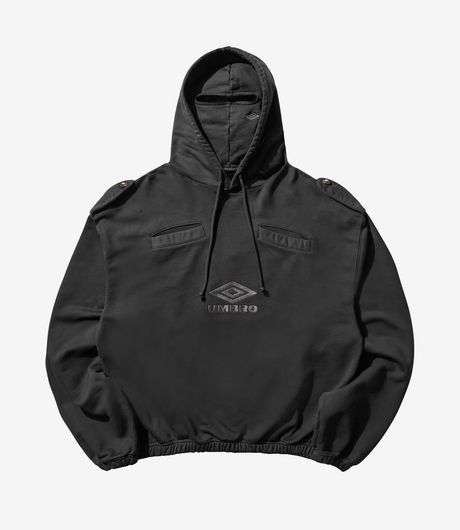 Umbro Medal Masked Hoodie Strong Wash Black