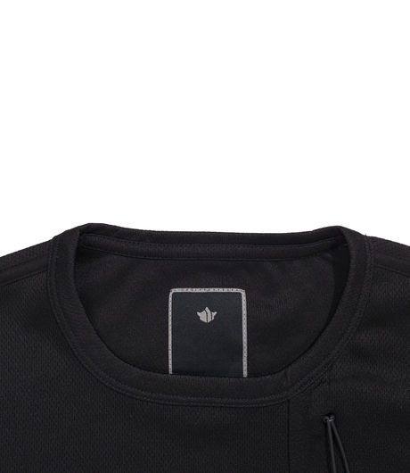 Maharishi Coolmesh Mid Slouch T-Shirt Black