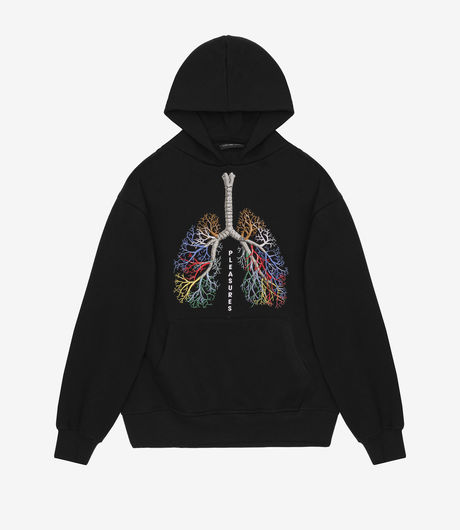 Pleasures Breathe Hoodie Black