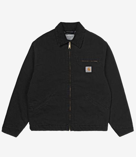 Carhartt WIP OG Detroit Jacket Dearborn Black/Black Aged Canvas