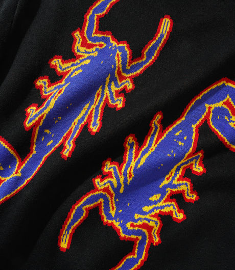 Butter Goods Scorpion Knitted Sweater Black