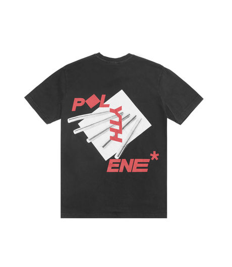 Polythene Optics SS02 Metal Rod T-Shirt Washed Black