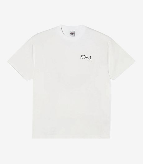 Polar Skate Co Happy Sad Fill Logo Tee WHite
