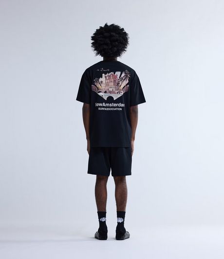 New Amsterdam Surf Association Tropical Tee Black
