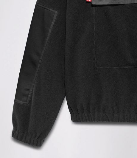 GR10K 55000 Replicated Half Zip Top Black