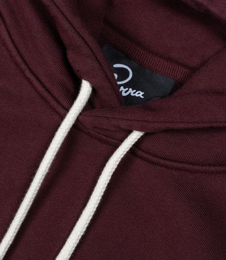 by Parra Crow Logo Hooded Sweatshirt Dark Burgundy