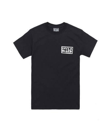 Life's a Beach LAB Logo Tee Black