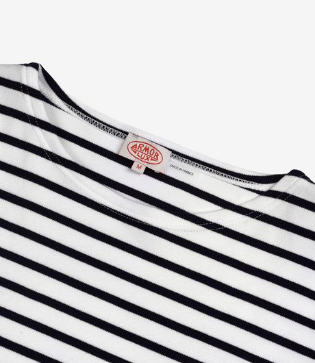 Armor-Lux Sailor LS T-Shirt White/Navy Blue    