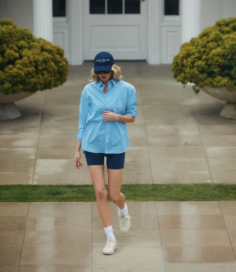 Sporty & Rich NY Tennis Club Hat Dark Navy