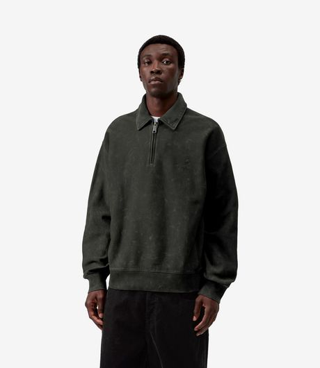 Carhartt WIP Lambert Polo Sweat Raven Moon Wash