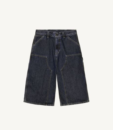 Carhartt WIP OG Double Knee Long Short Smith Denim Blue Rinsed