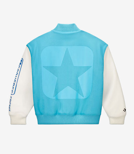 Converse x FRGMT Varsity Jacket Aquarius Blue