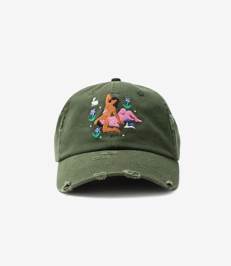 Carne Bollente Bunnies in Bloom Cap Off-Green