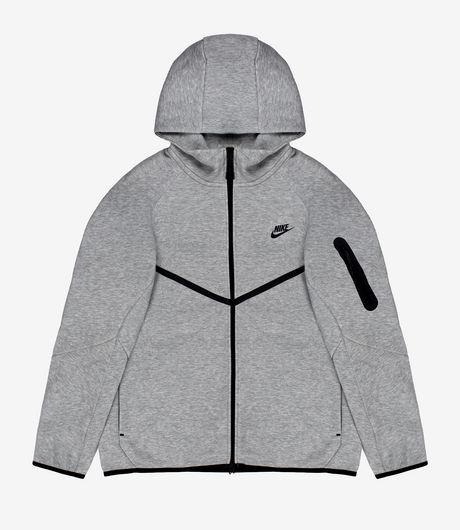 Nike Tech Fleece Windrunner Full-Zip Hoodie Dark Grey Heather/Black