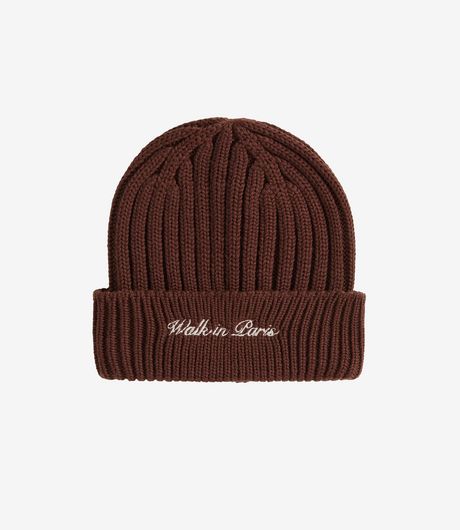 Walk In Paris Signature Beanie Brown