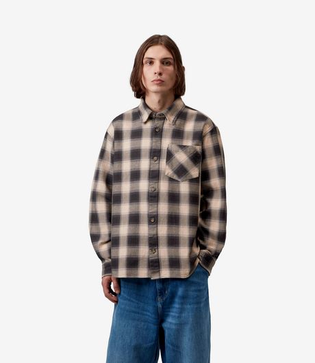 Carhartt WIP L/S Dayne Shirt Dayne Check Shady Purple
