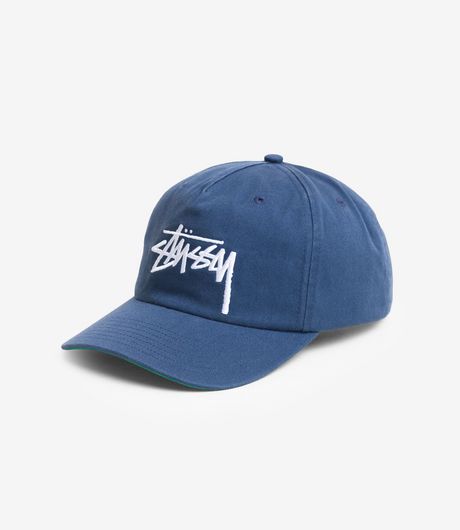 Stussy Big Stock Mid Depth Cap Deep Blue