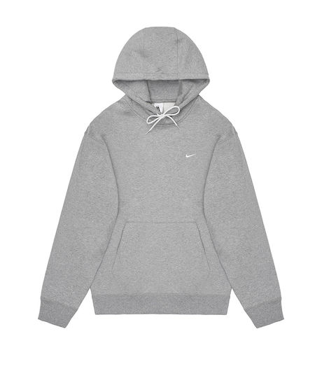 NikeLab Embroidered Swoosh Hoodie Grey Heather