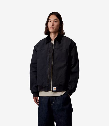 Carhartt WIP OG Santa Fe Jacket Dearborn Canvas Black/Black Stone Canvas