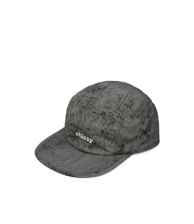 Shop Stussy Dyed Nylon Bungee Camp Cap Grey at itk online store