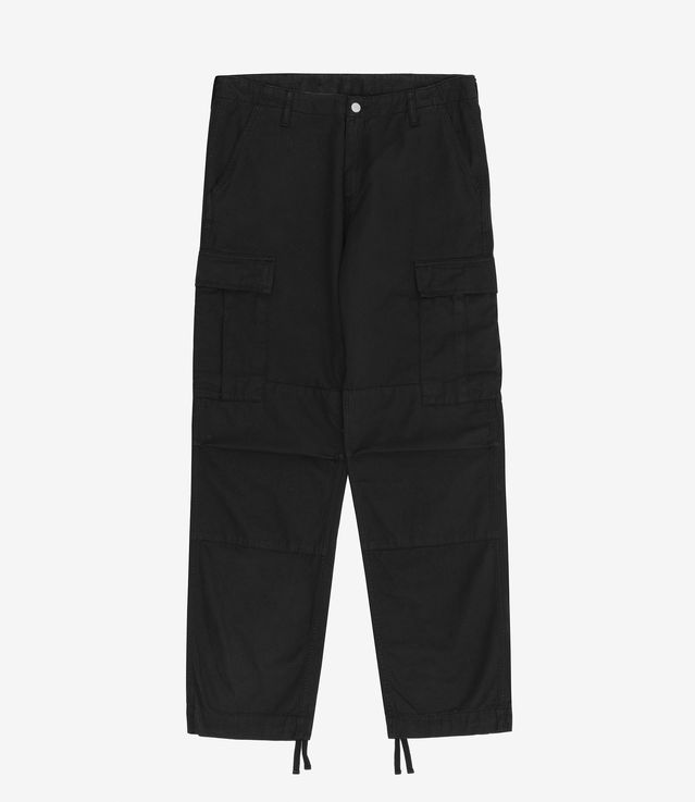 Shop Carhartt WIP Regular Cargo Pant 'Moraga' Twill Black Garment