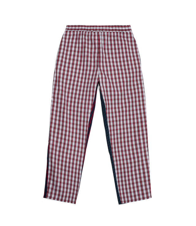 Shop Gosha Rubchinskiy Combo Check Pants Red/Green at itk