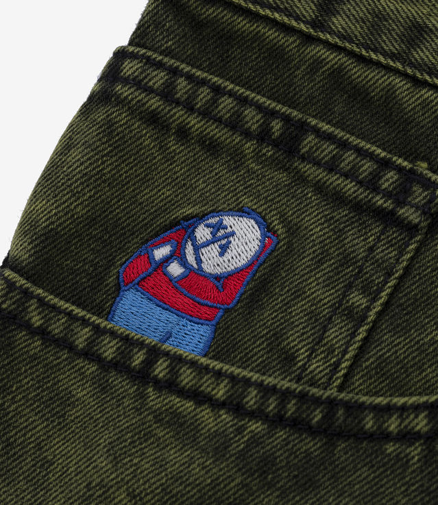 Shop Polar Skate Co Big Boy Jeans Green/Black at itk online