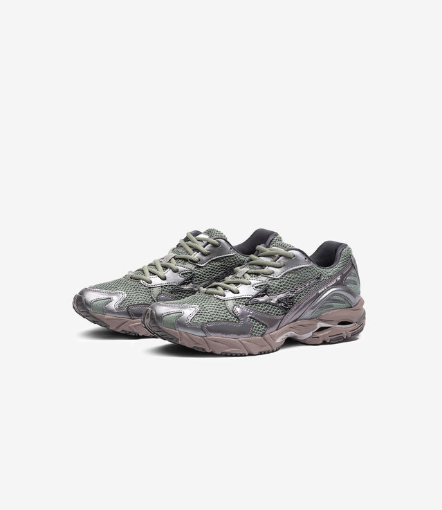 Shop Mizuno Wave Rider 10 Agave Green/Black Sand/Metallic