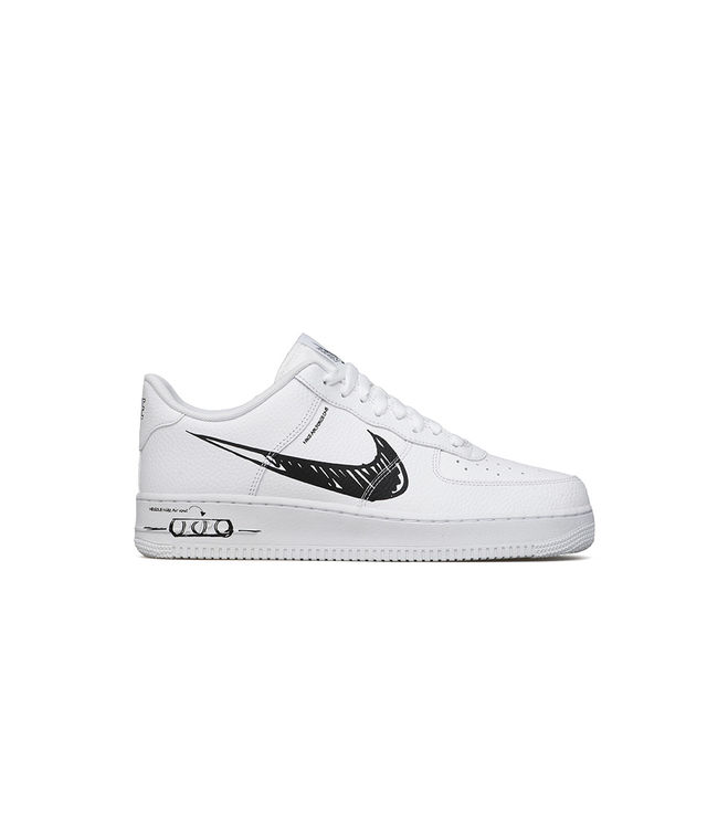 Nike air force 1 sketch store white black