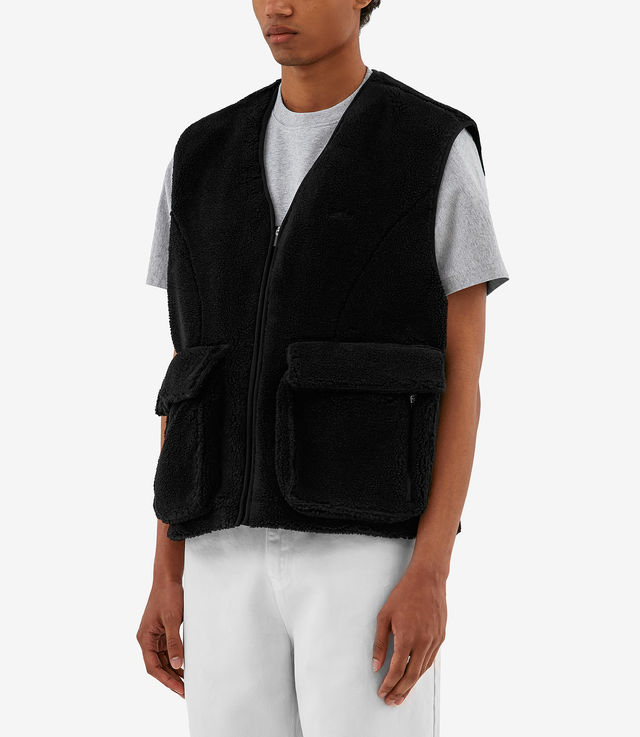 Shop Arte Antwerp Vince Sherpa Vest Black at itk online store