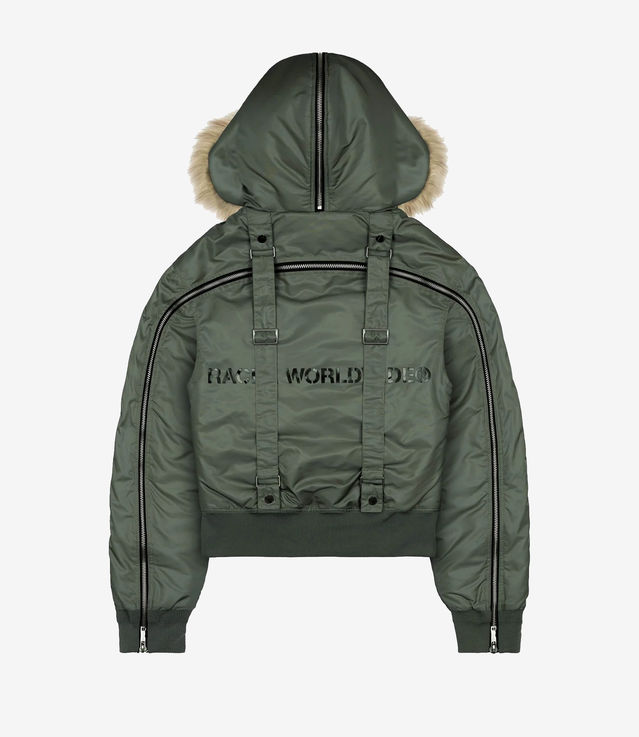 ジャケット・アウター racer worldwide aviator bomber jacket Shop Racer Worldwide Aviator Bomber Jacket Green at itk